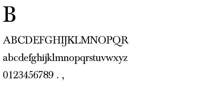 Baskerv1 font