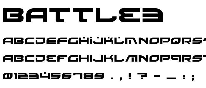 Battle3 font