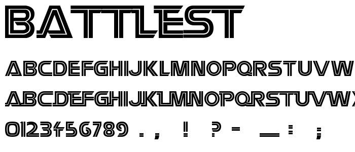 Battlest font