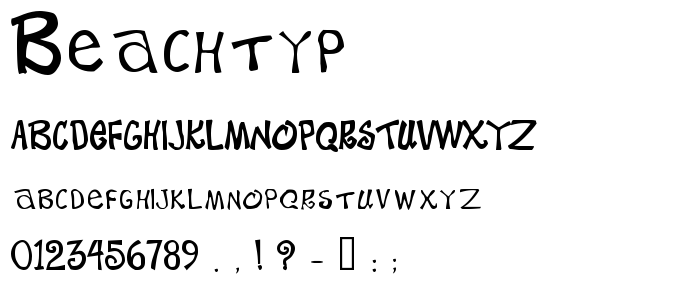 Beachtyp font