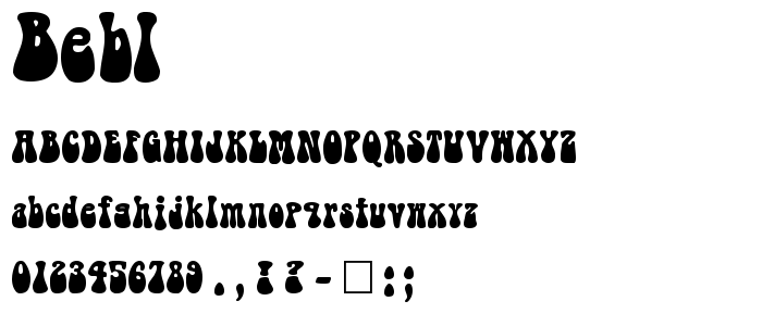 Bebl font