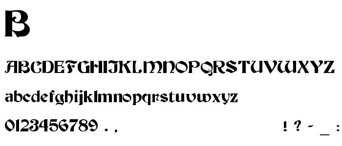 Becker_M font