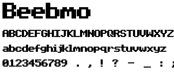Beebmo font