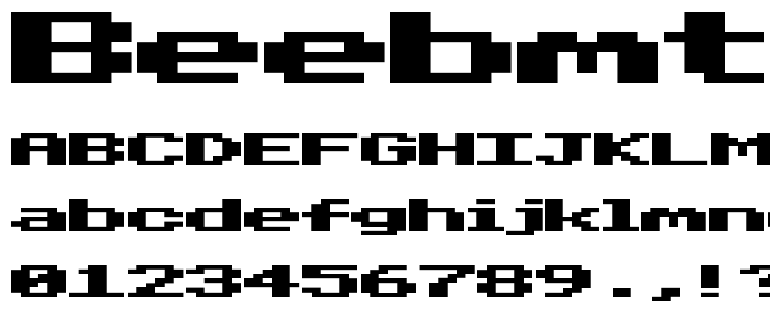 Beebmt font