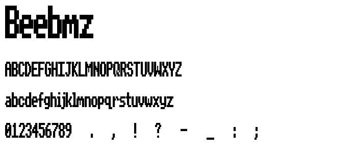 Beebmz font