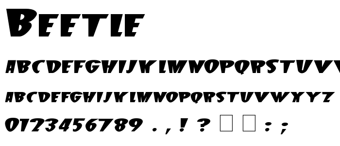 Beetle font
