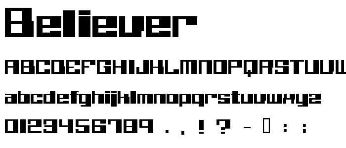 Believer font