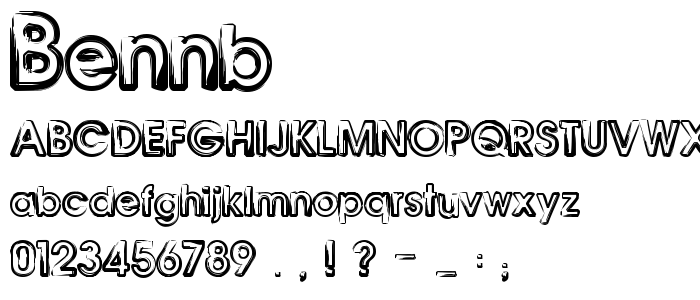 Bennb font