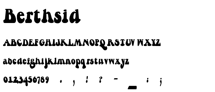 Berthsid font