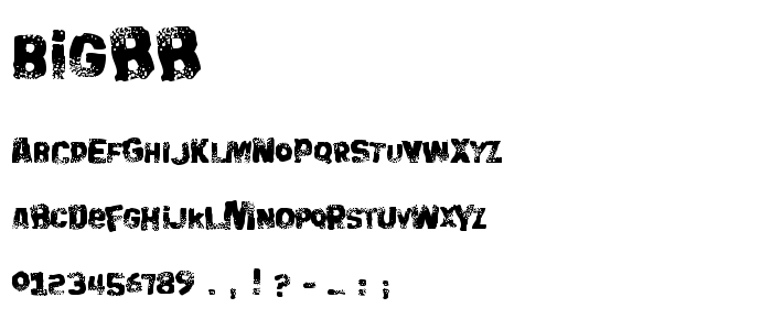 Bigbb font