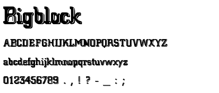 Bigblock font