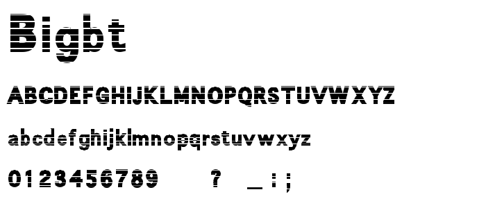 Bigbt font