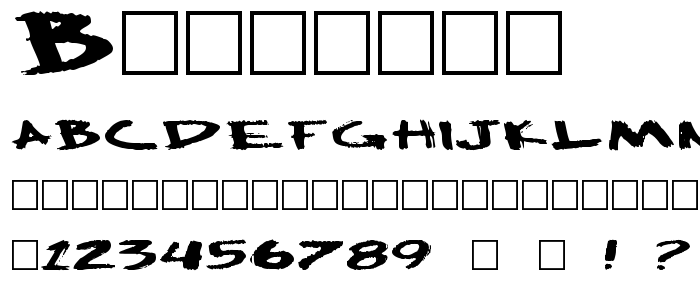 Bigbubba font