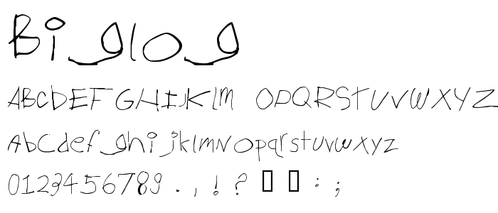 Biglog font