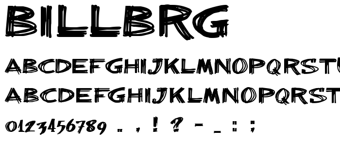 Billbrg font