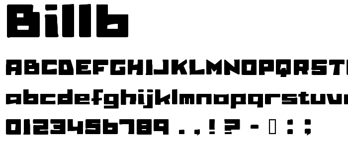 Billb font