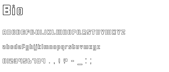 Bio font