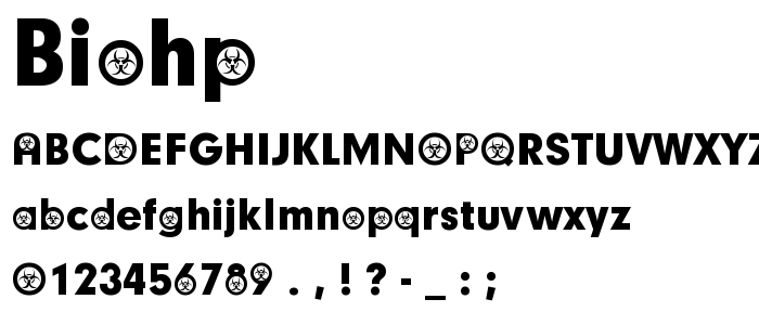 Biohp font