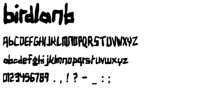 Birdlanb font