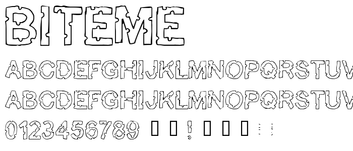 Biteme font