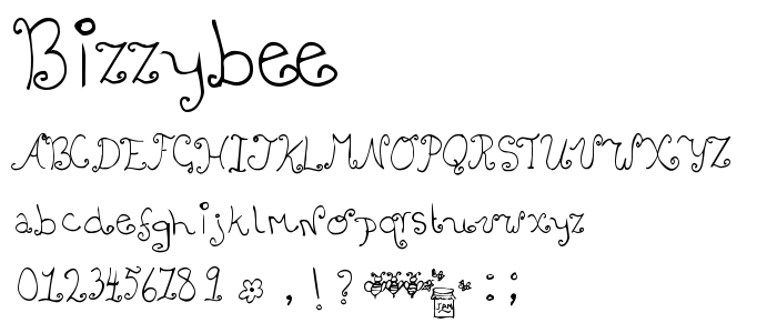 Bizzybee font