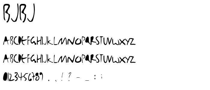 Bjbj font