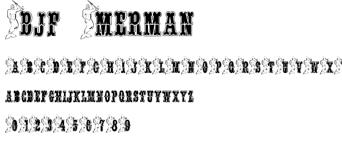 Bjf_Merman font