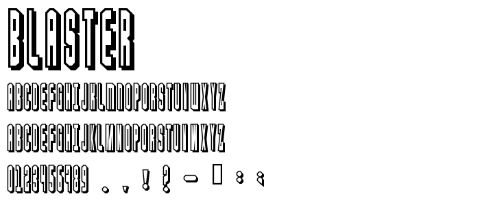 Blaster font