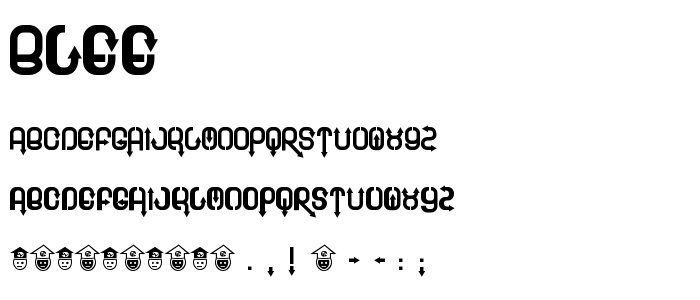 Blee font