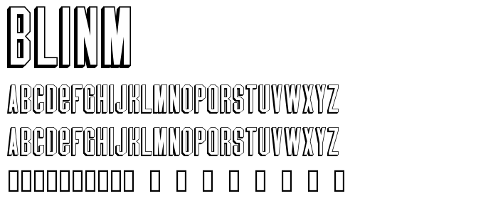 Blinm font