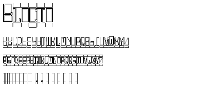 Blocto font