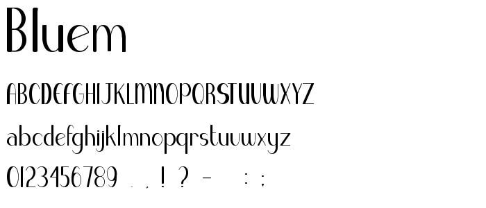 Bluem font