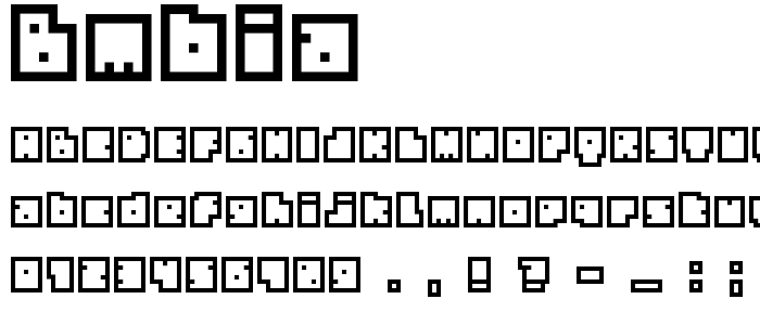 Bmbia font