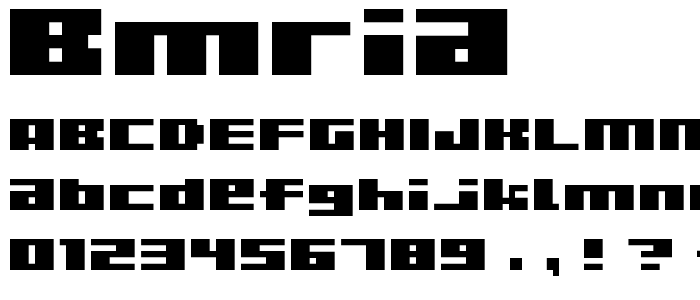 Bmria font