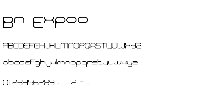 Bn_Expoo font