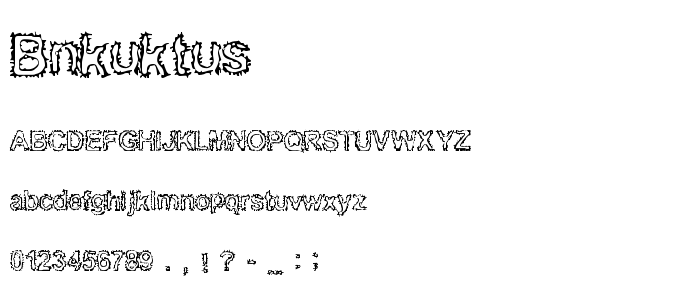 Bnkuktus font