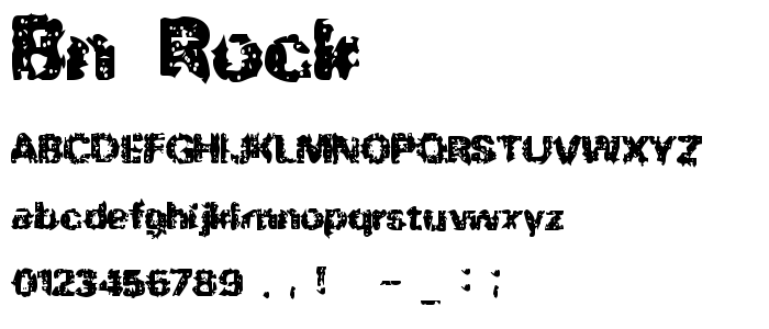 Bn_Rock font