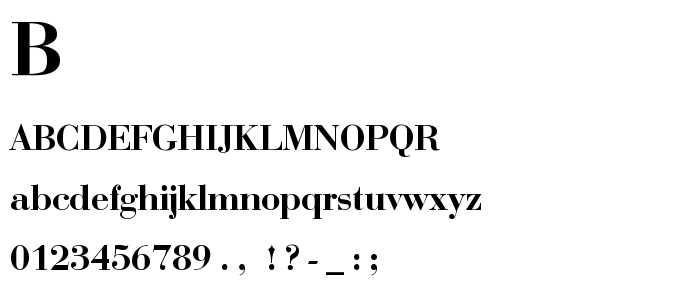 Bodoni_B font