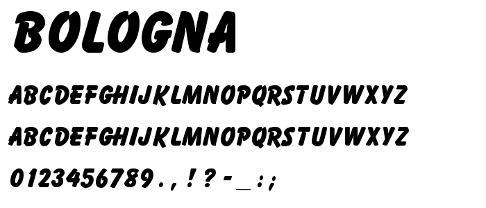 Bologna font