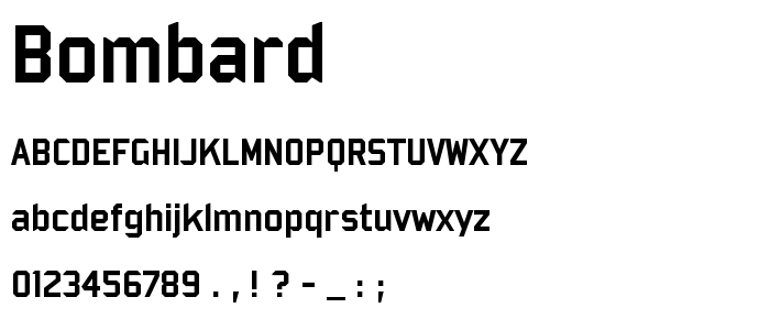 Bombard font