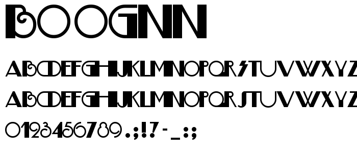 Boognn font