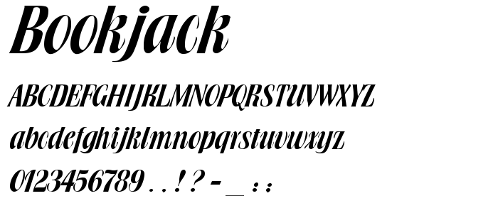 Bookjack font