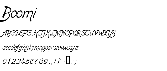 Boomi font