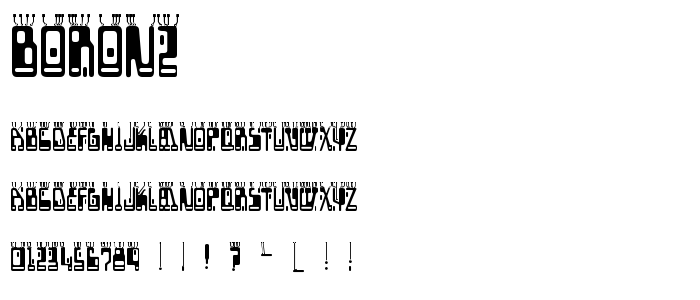 Boron2 font