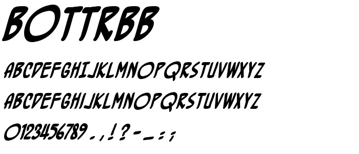 Bottrbb font