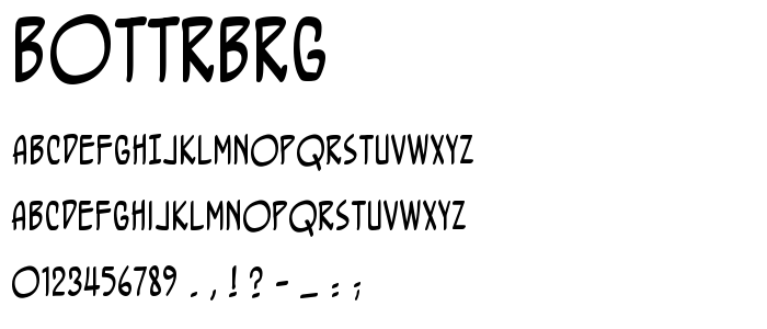 Bottrbrg font