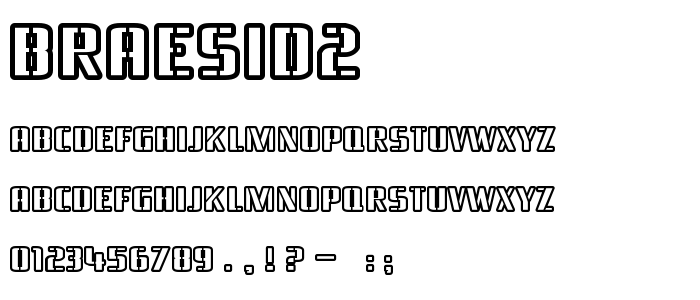 Braesid2 font