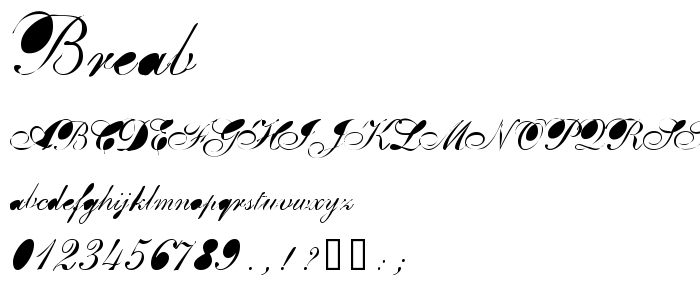 Breab font