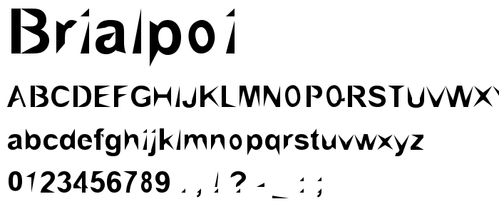 Brialpoi font