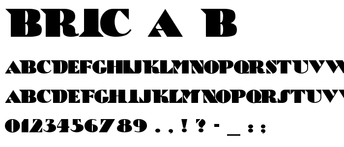 Bric_A_B font